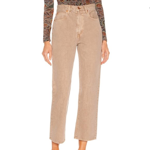 SLVRLAKE London Crop Jean in Desert Taupe - Picture 1 of 4